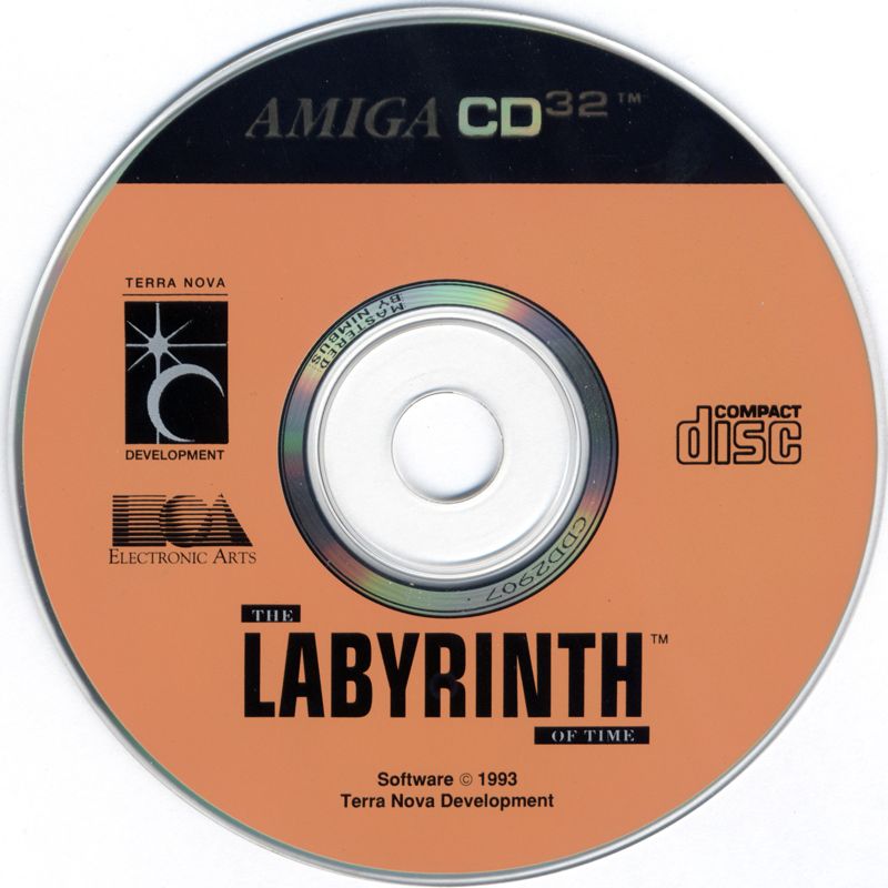 The Labyrinth of Time box art for Amiga CD32